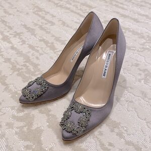 Manolo Blahnik Crystal Pumps 90 mm heel brand new, never worn